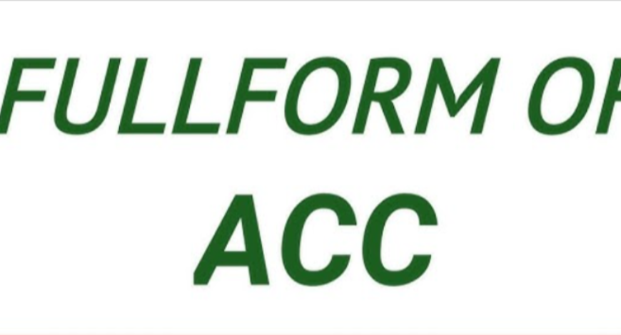 ACC Course Full Form