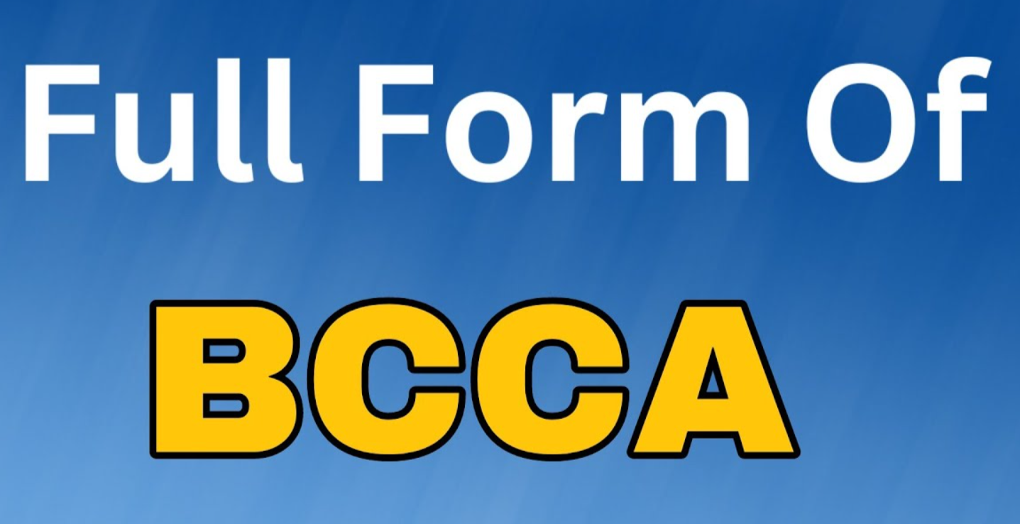 BCCA Course Full Form