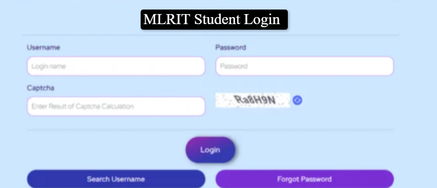 MLRIT Student Login