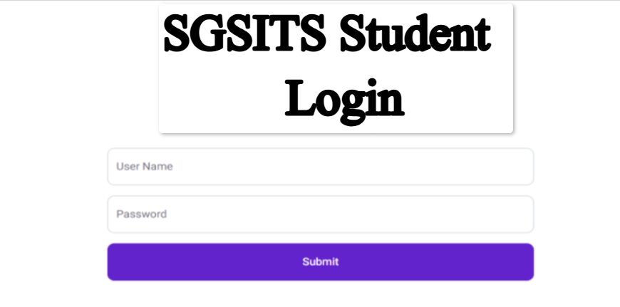 SGSITS Student Login