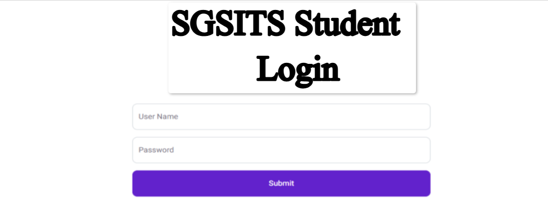 SGSITS Student Login