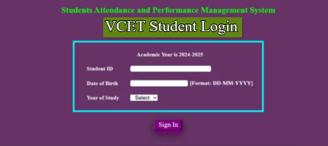 VCET Student Login