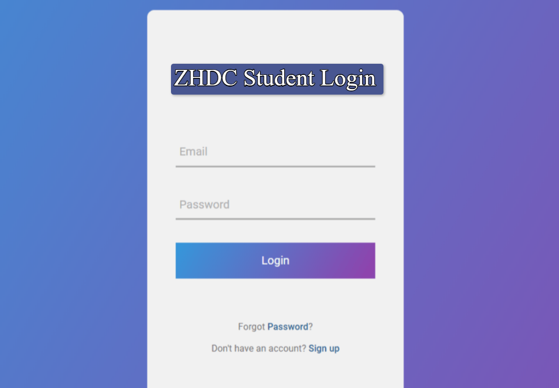 ZHDC Student Login