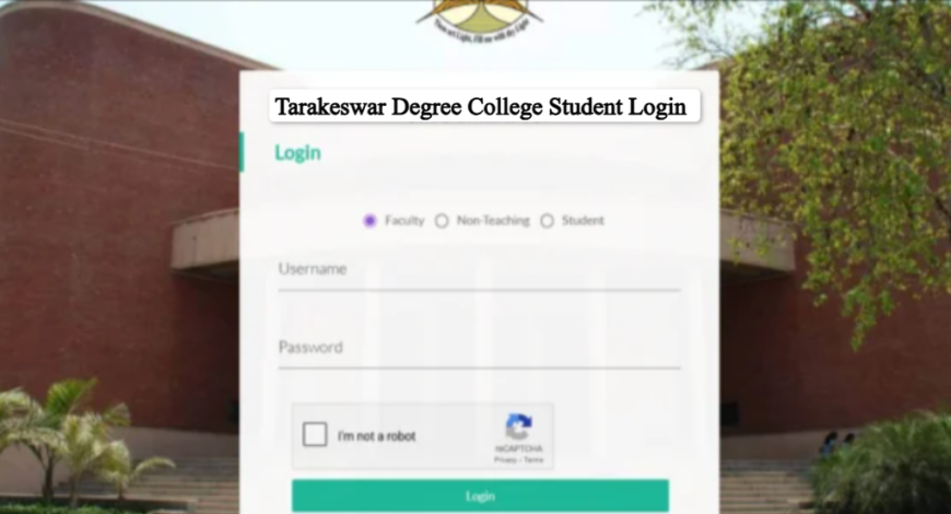 Tarakeswar Degree College Student Login