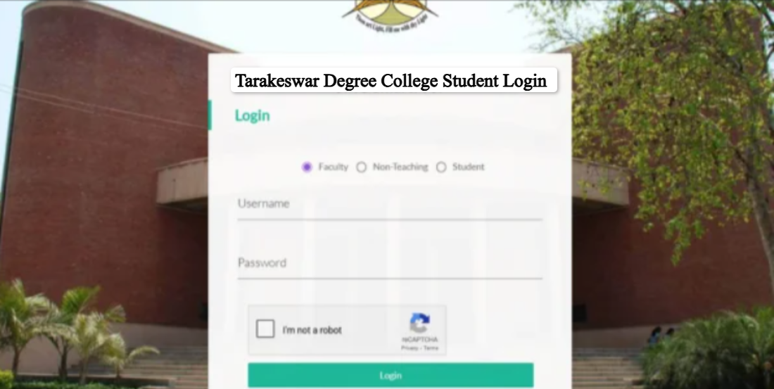 Tarakeswar Degree College Student Login